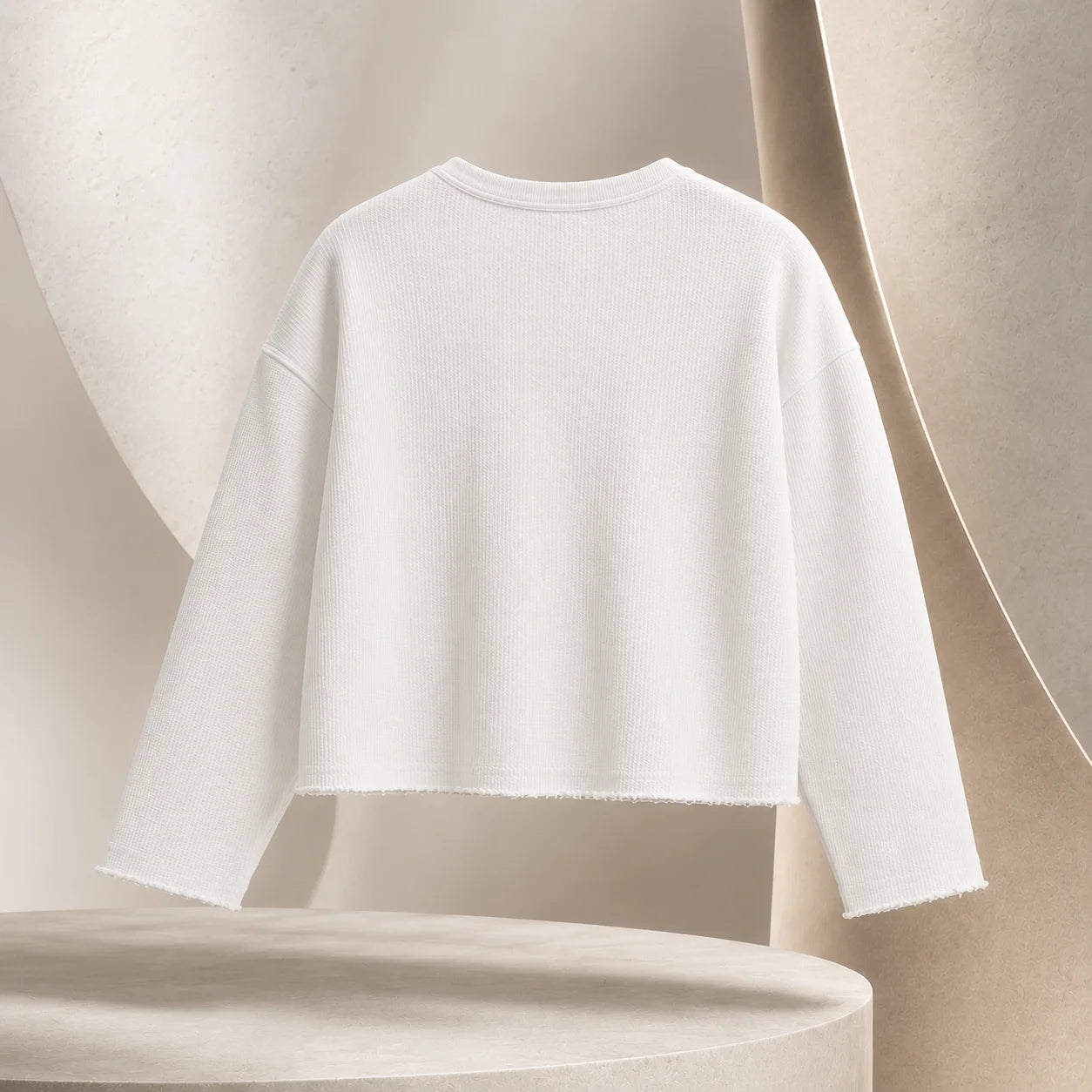 Waffle Knit Henley