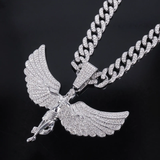 Celestial Guardian Iced Cuban Chain-Silver Edition