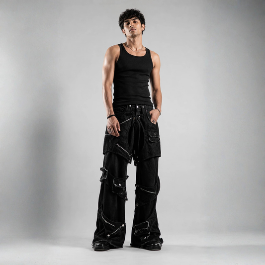 Detachable Pocket Work Denims