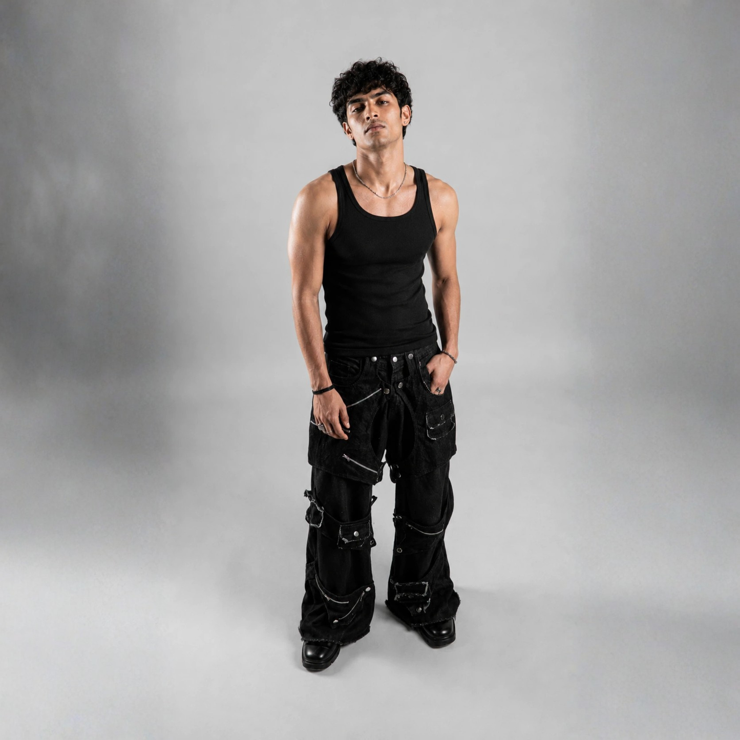 Detachable Pocket Work Denims