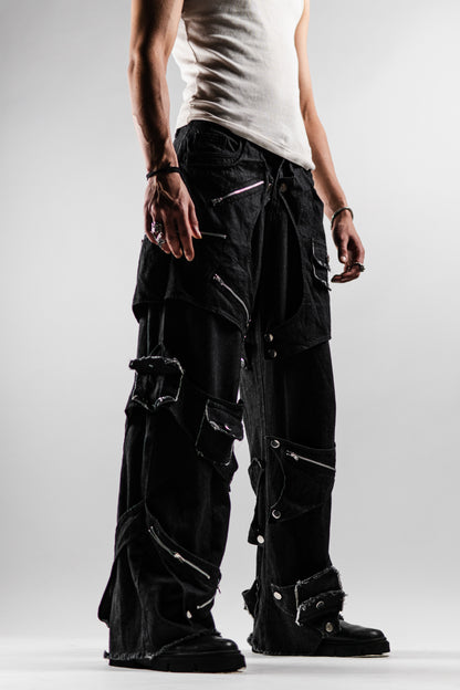 Detachable Pocket Work Denims