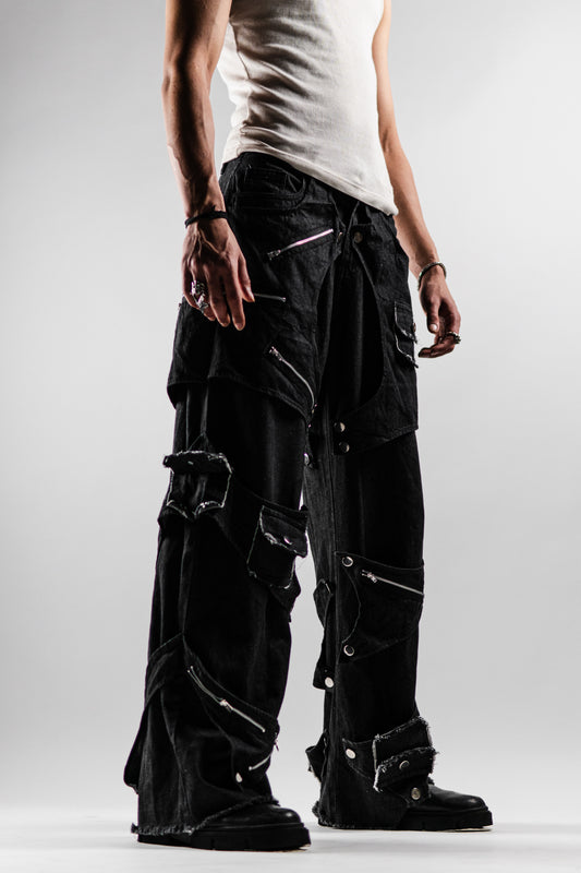 Detachable Pocket Work Denims