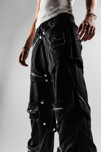 Detachable Pocket Work Denims