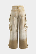 Ombre Wide Cargos - 12 Pocket
