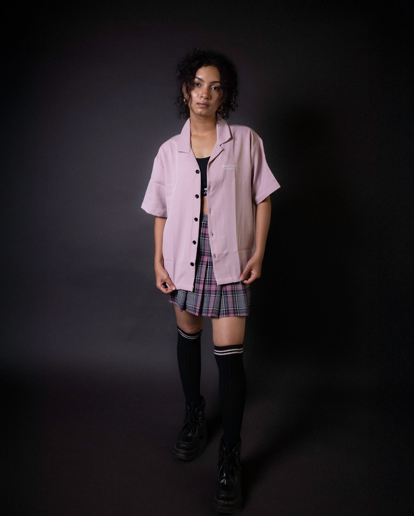 Pink Bowling Shirt